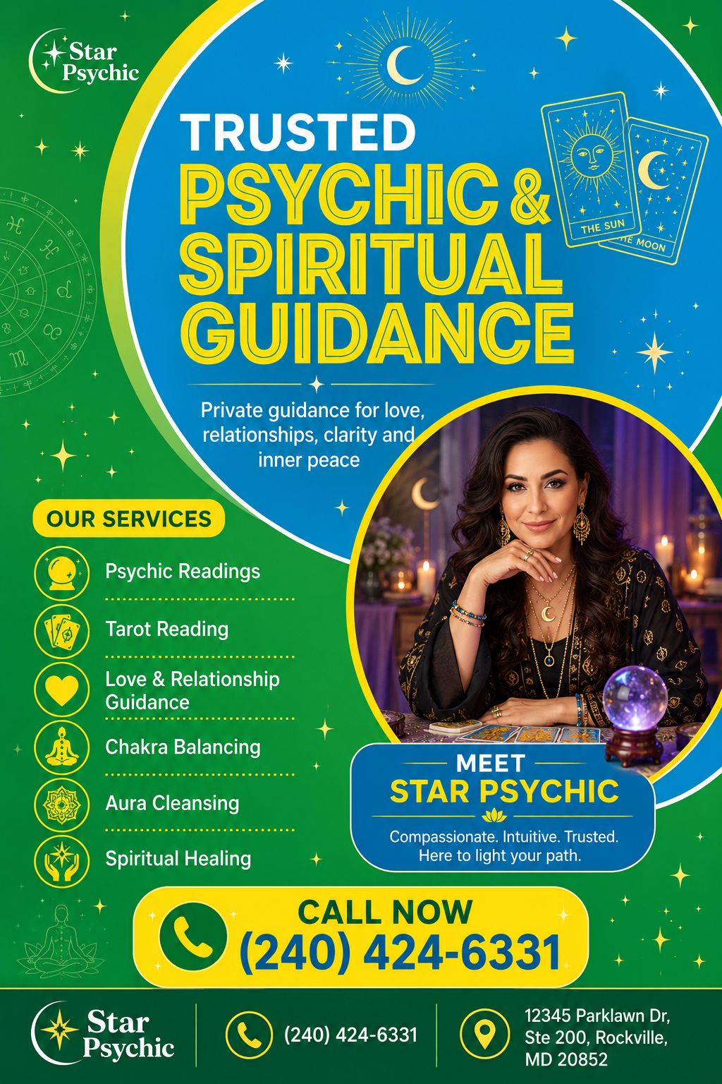 Star Psychic And Spiritual Healer vertical banner